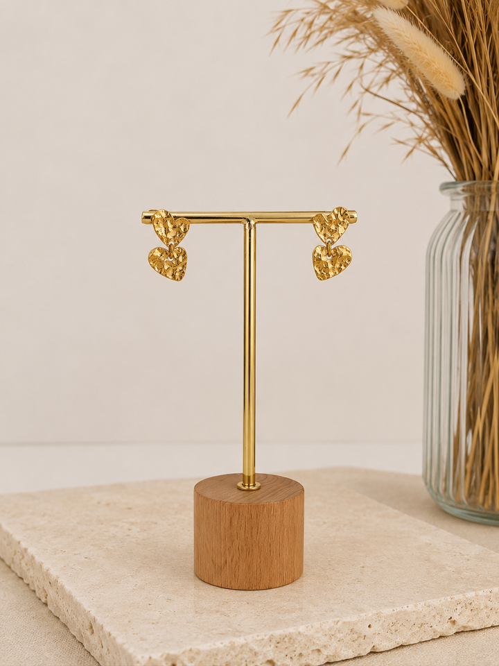 Pendientes Love (acero)