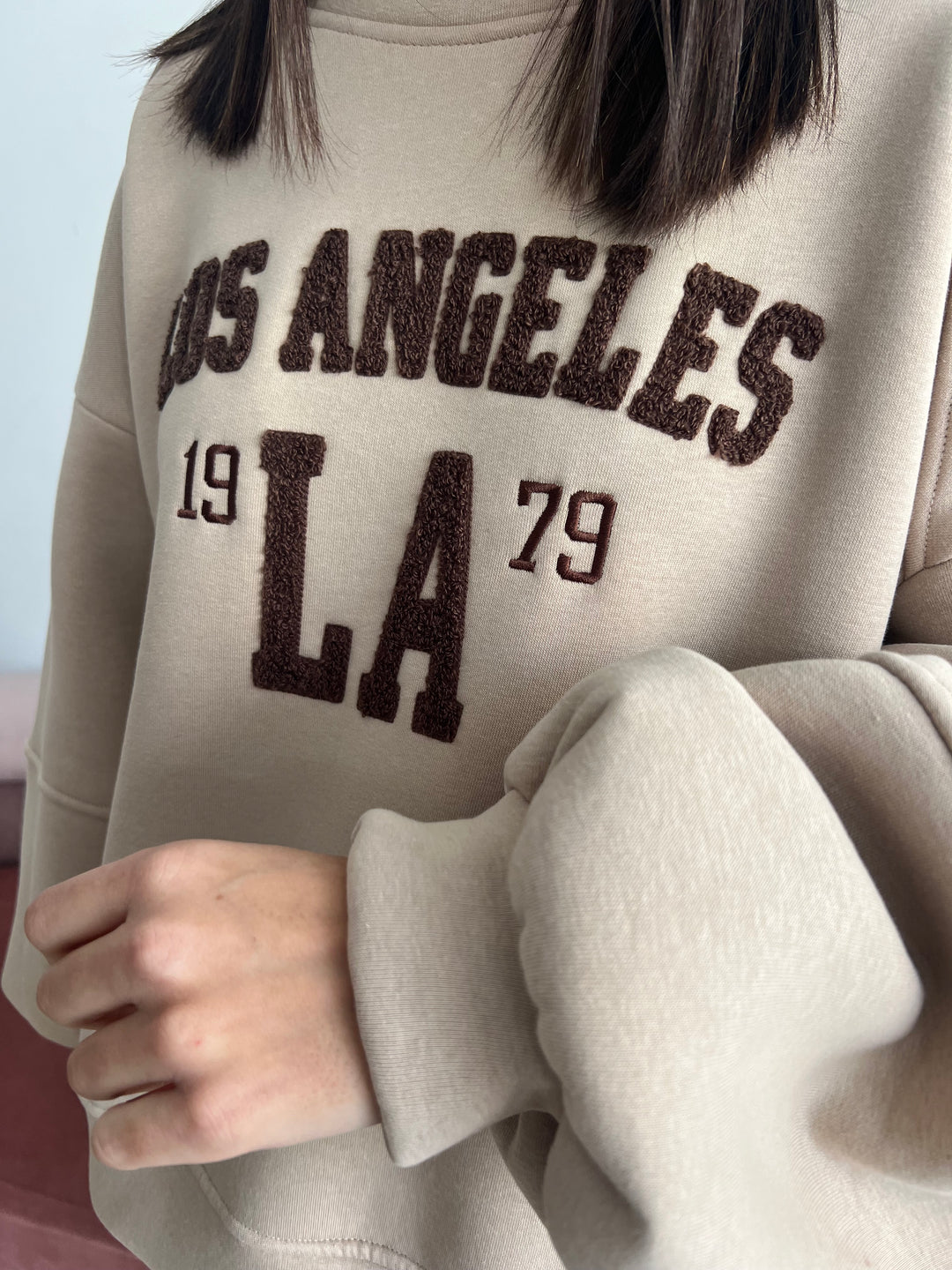 Sudadera Los Ángeles beige