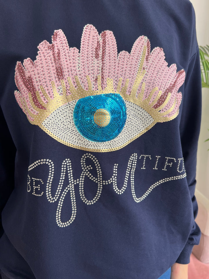 Sudadera You azul marino
