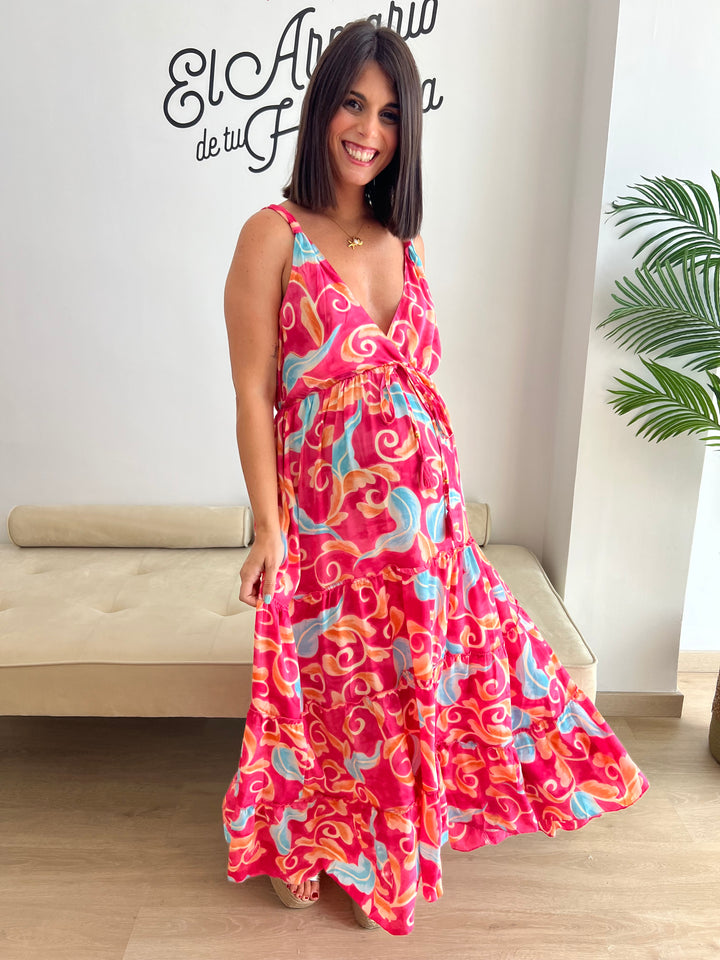 Vestido Costa fucsia