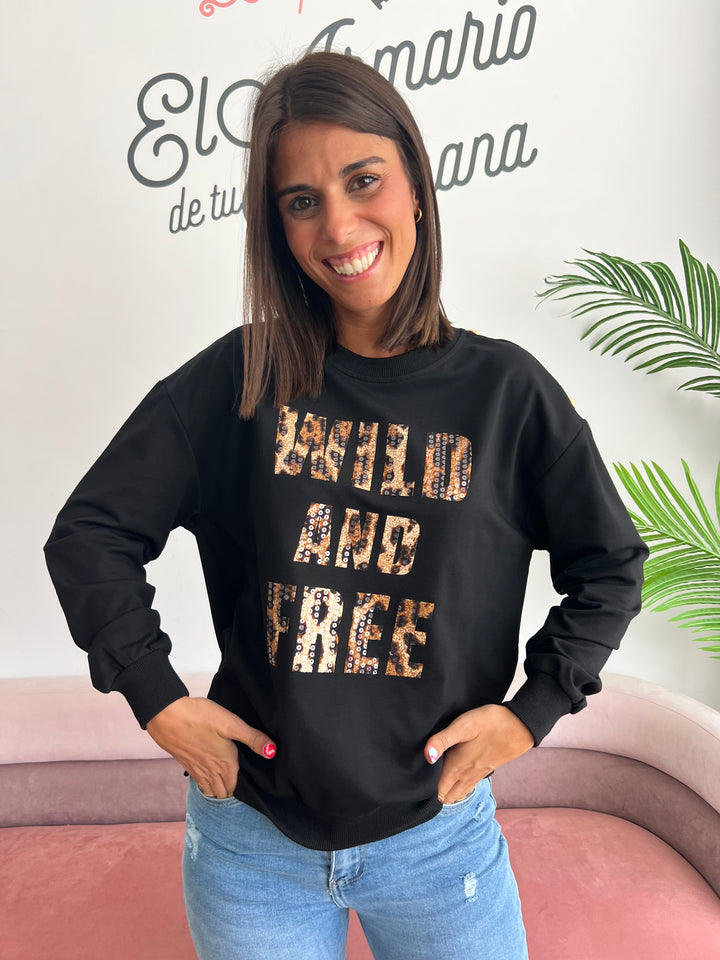 Sudadera Free negro