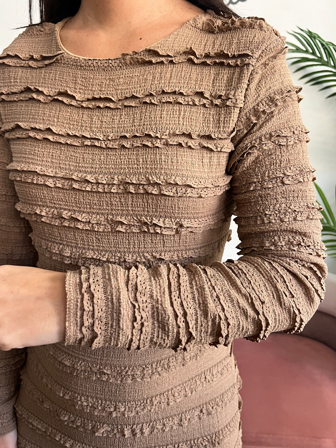 Vestido Margot camel