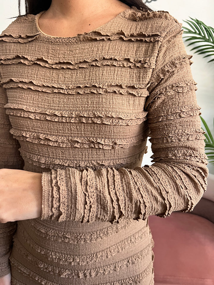 Vestido Margot camel