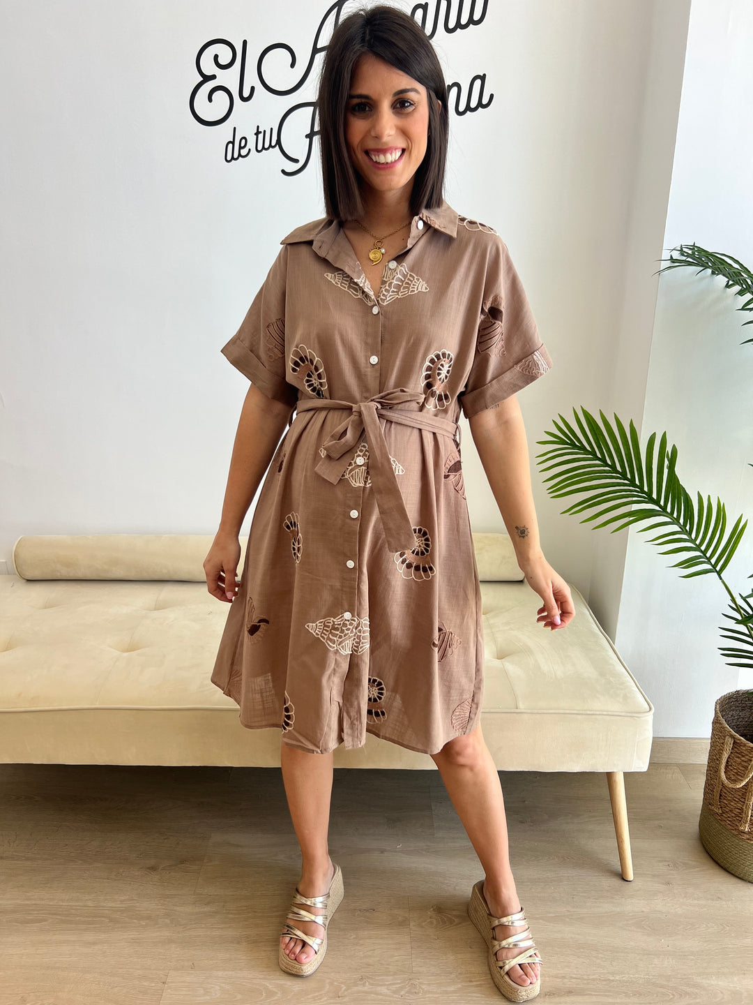 Vestido Claudia marrón