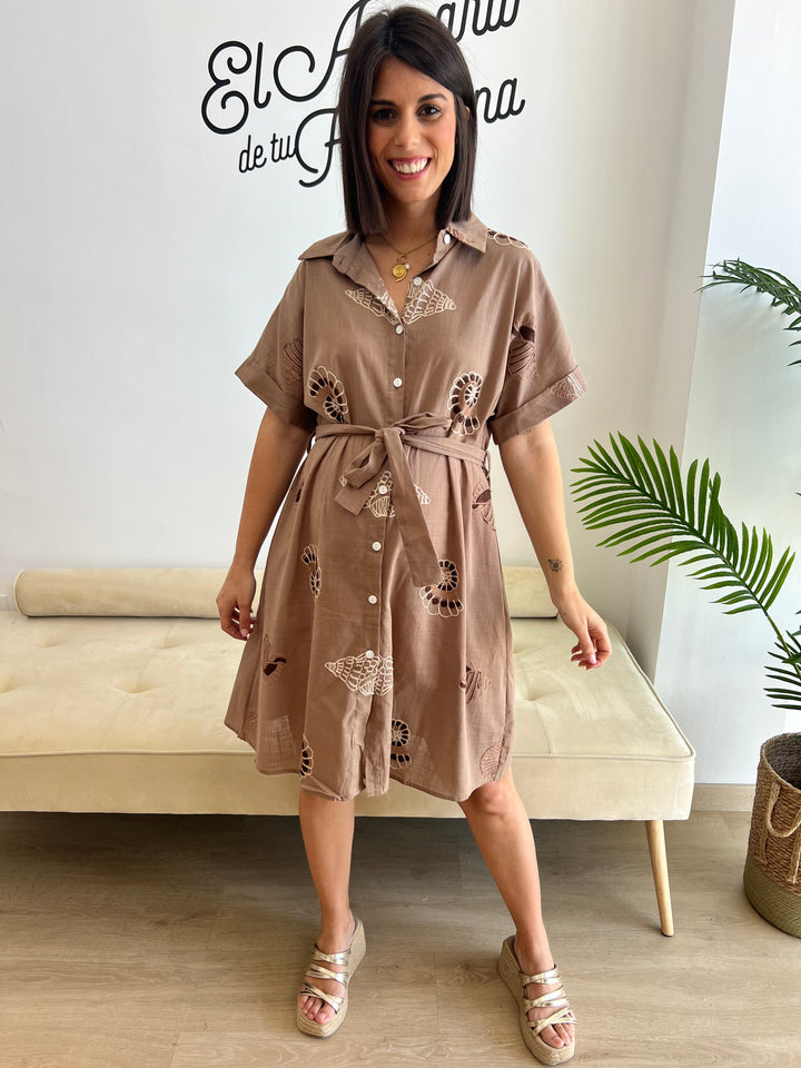 Vestido Claudia marrón