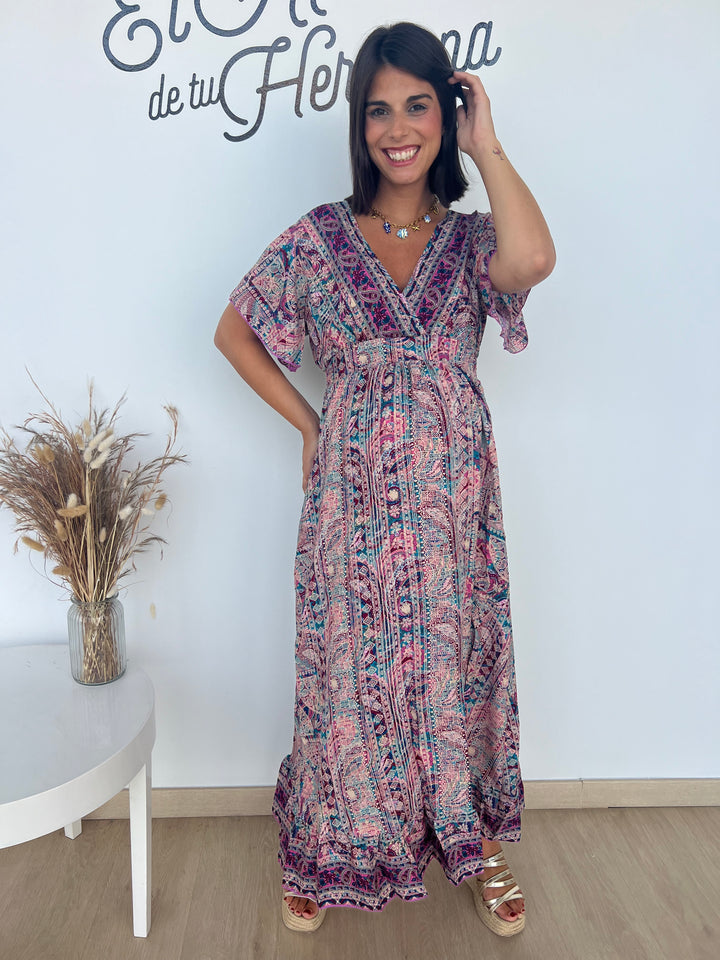 Vestido Vanesa fucsia