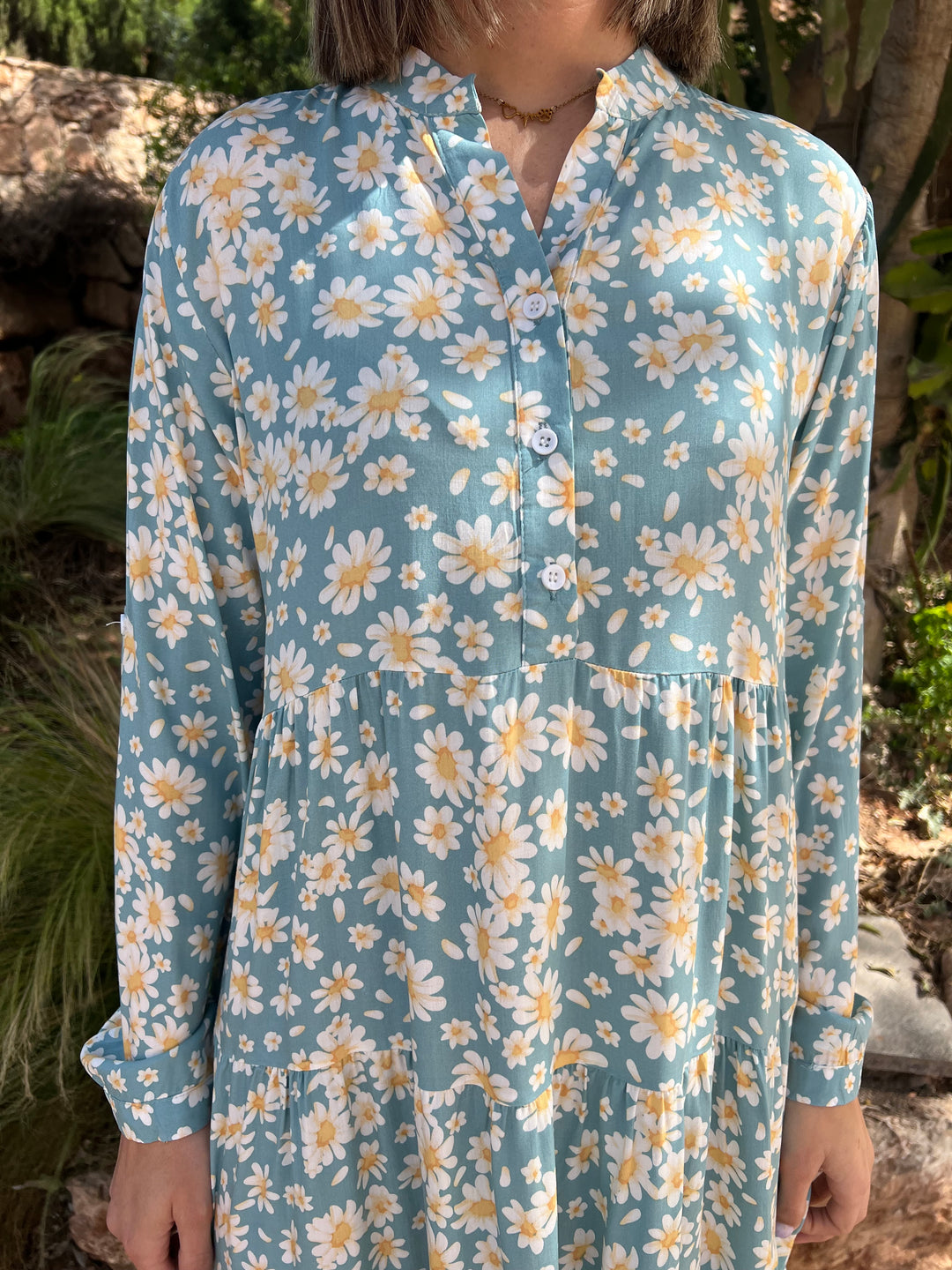 Vestido Daisy turquesa