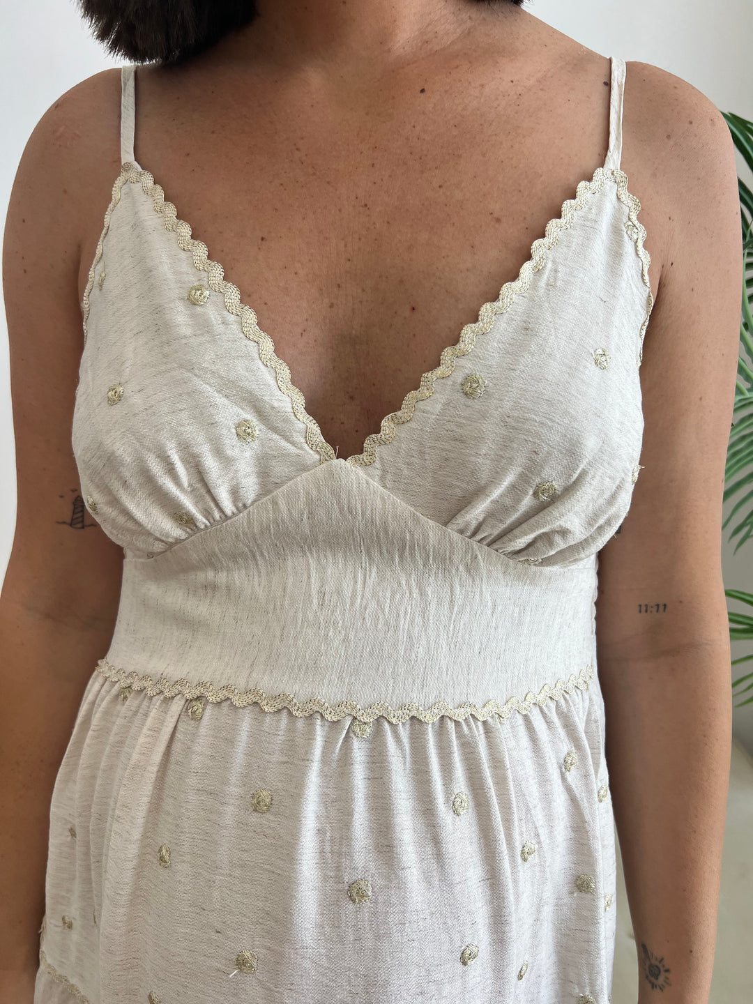 Vestido Grecia beige