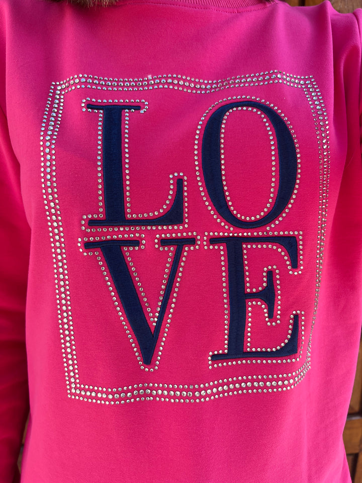 Sudadera Valen fucsia