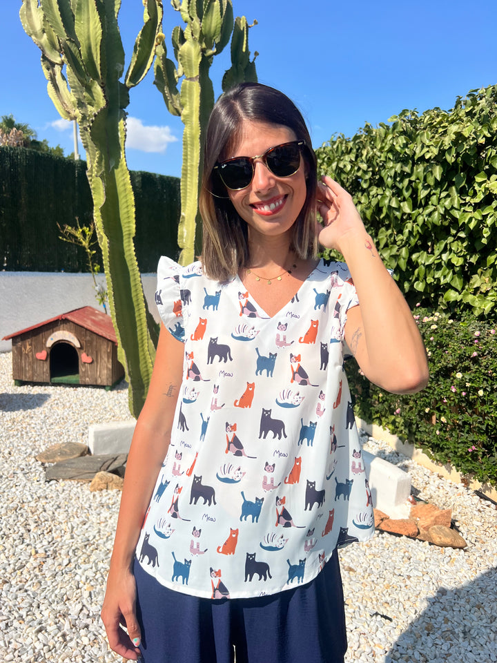 Blusa Gatos