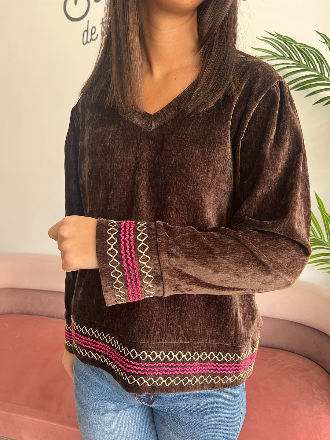 Sudadera Wendy marrón