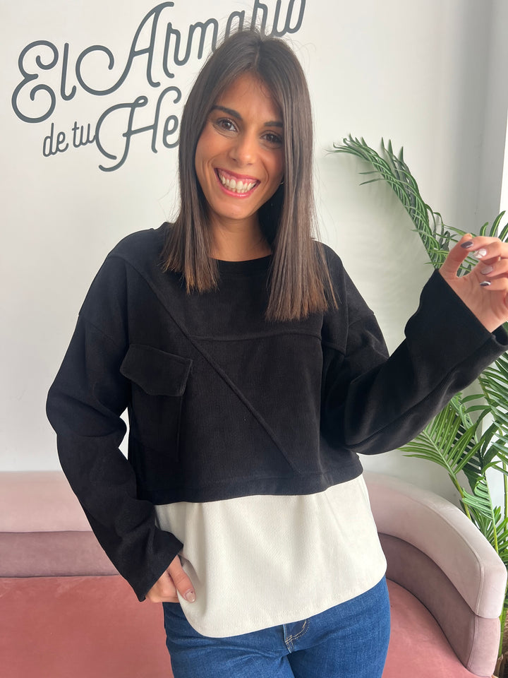 Sudadera Alejandra negro