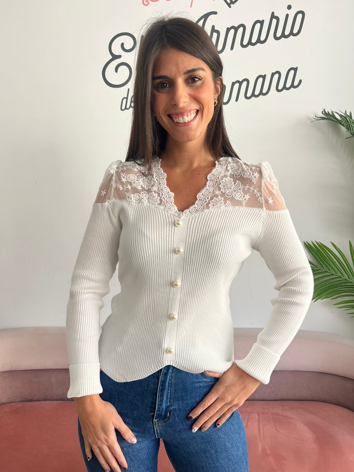 Jersey Tamara blanco