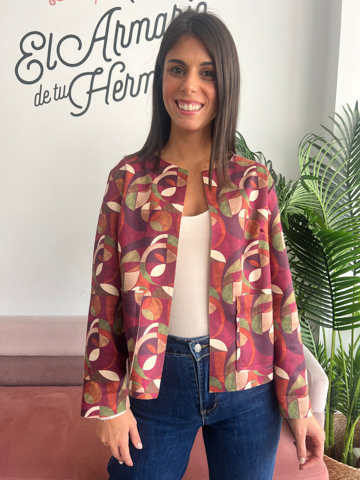 Chaqueta Alicia buganvilla