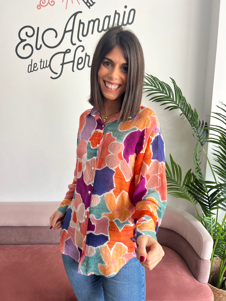Camisa Nuria naranja