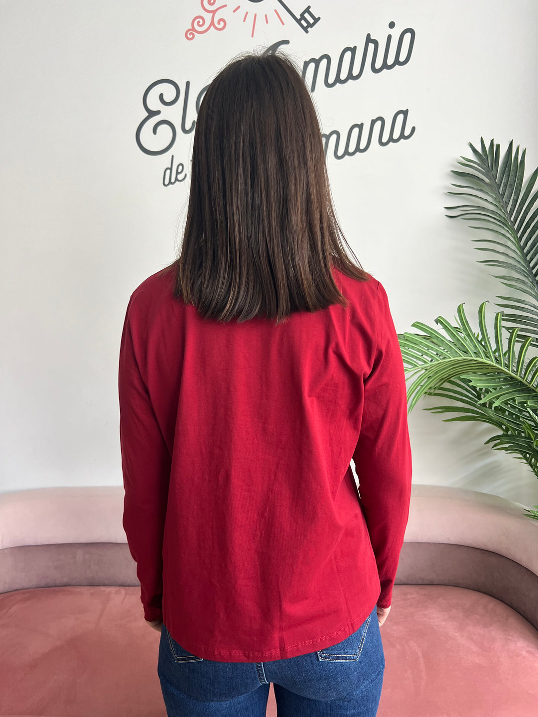 Camiseta Morgan burdeos