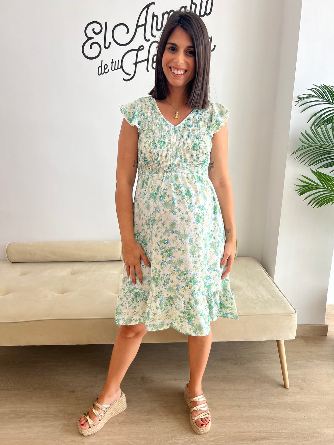 Vestido Geles verde