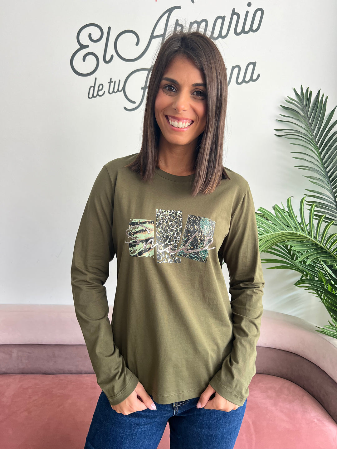 Camiseta Tamara verde militar