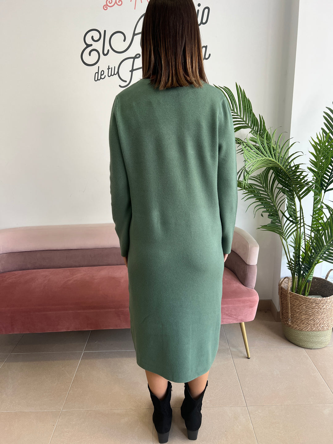 Vestido Lugo verde oscuro