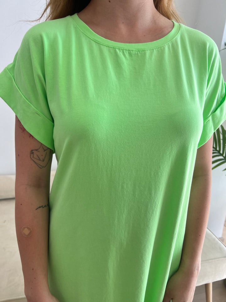 Vestido Flecos verde