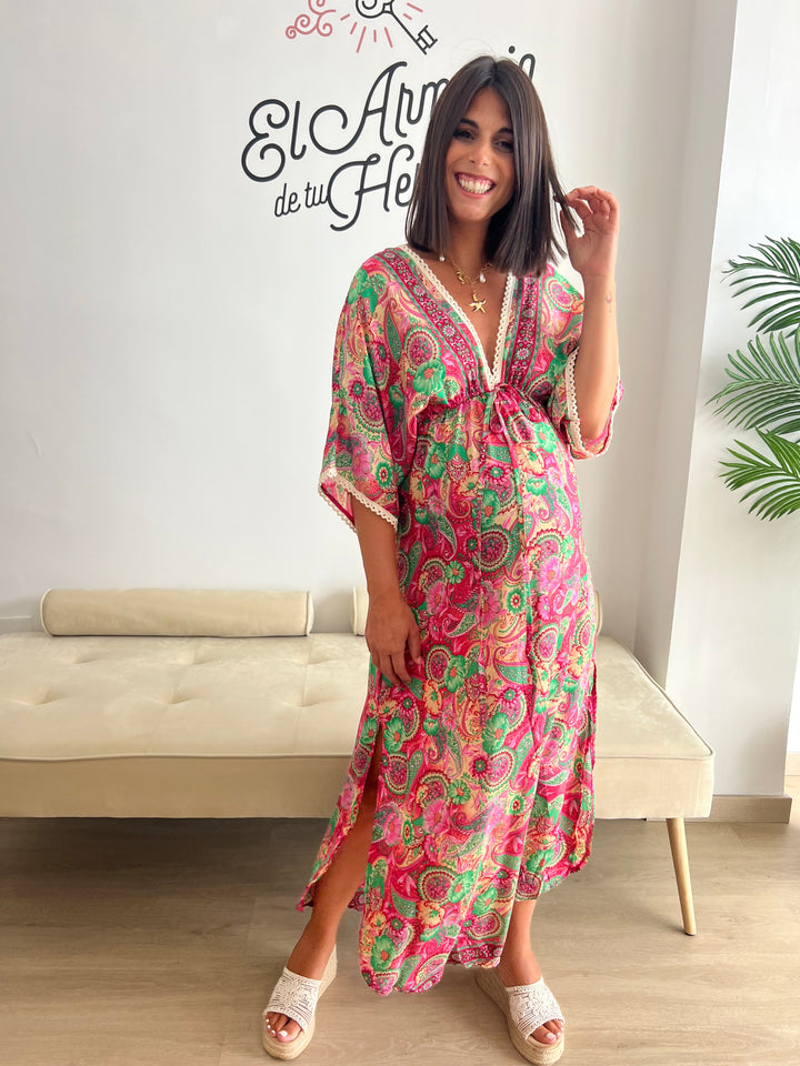 Vestido Tatiana Indio fucsia