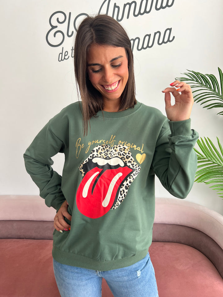Sudadera Rolling verde