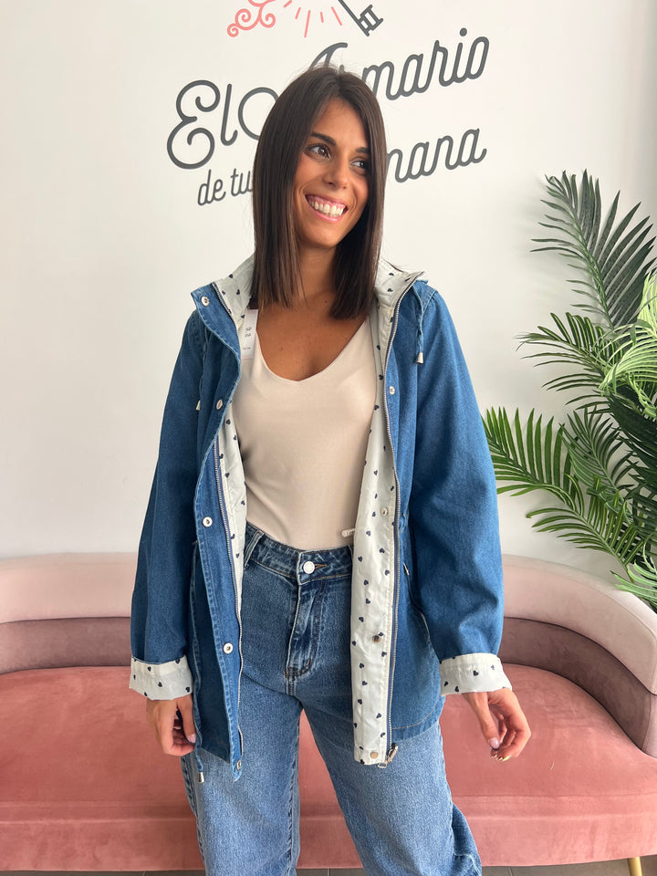 Chaqueta Reversible Corazones