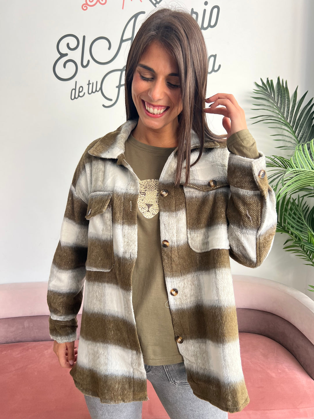 Chaqueta Natalia verde militar