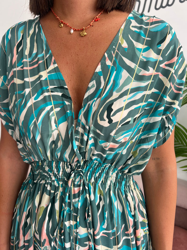 Vestido Tarifa verde oscuro