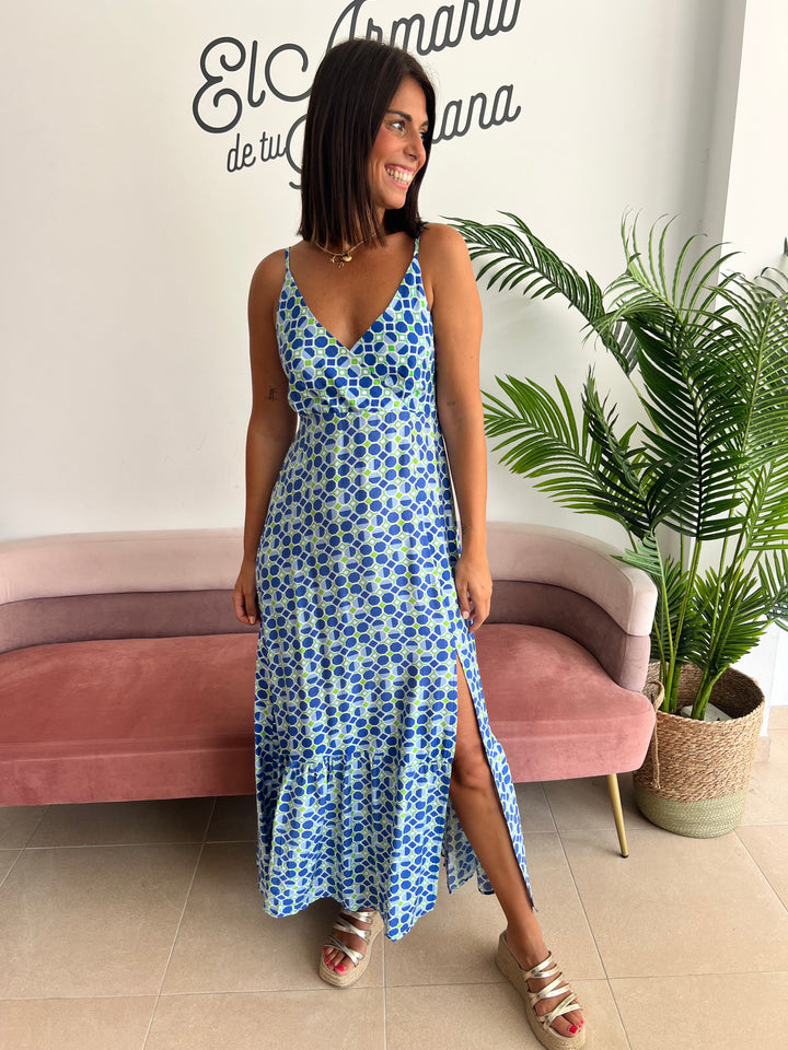 Vestido Ángela azul