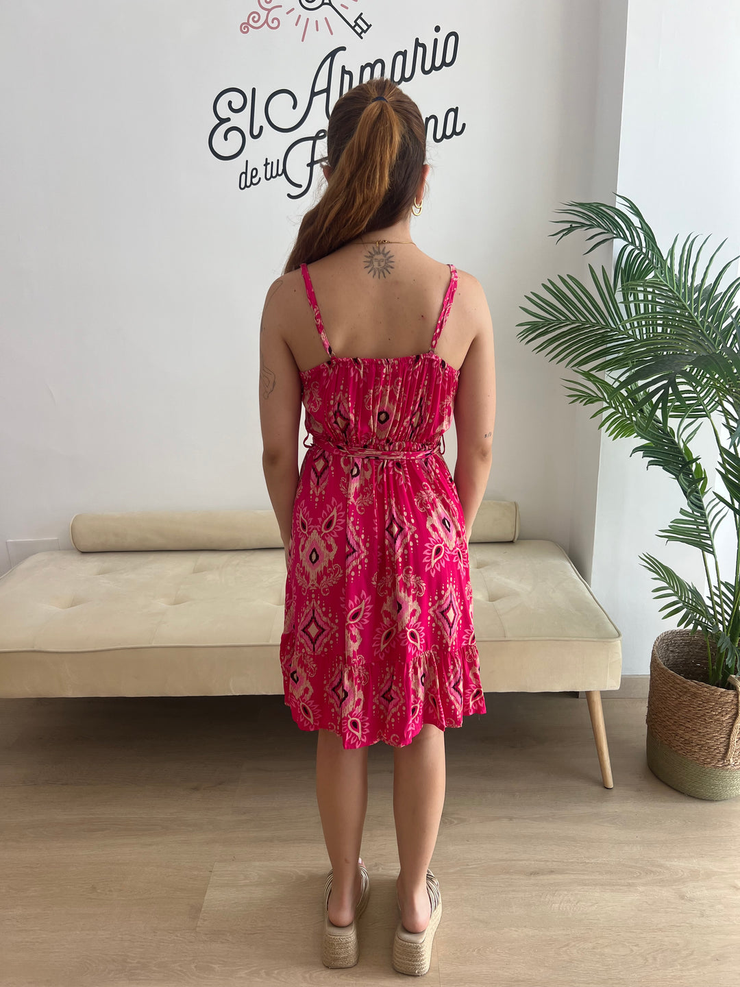 Vestido Victoria fucsia