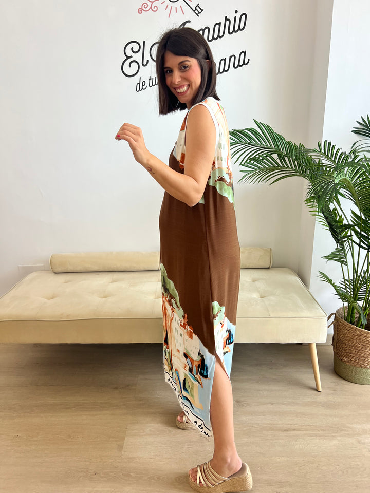 Vestido Maribel marrón