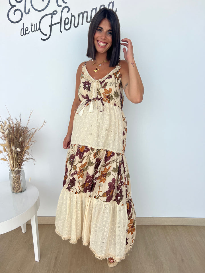 Vestido Manvi beige