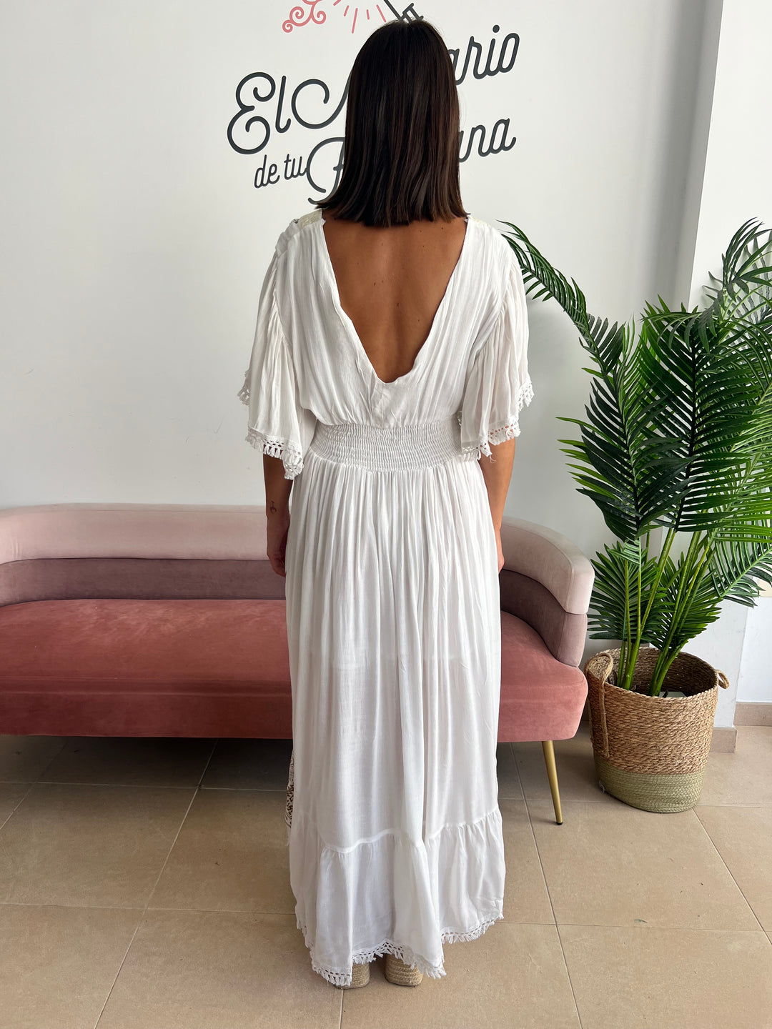 Vestido Helena blanco