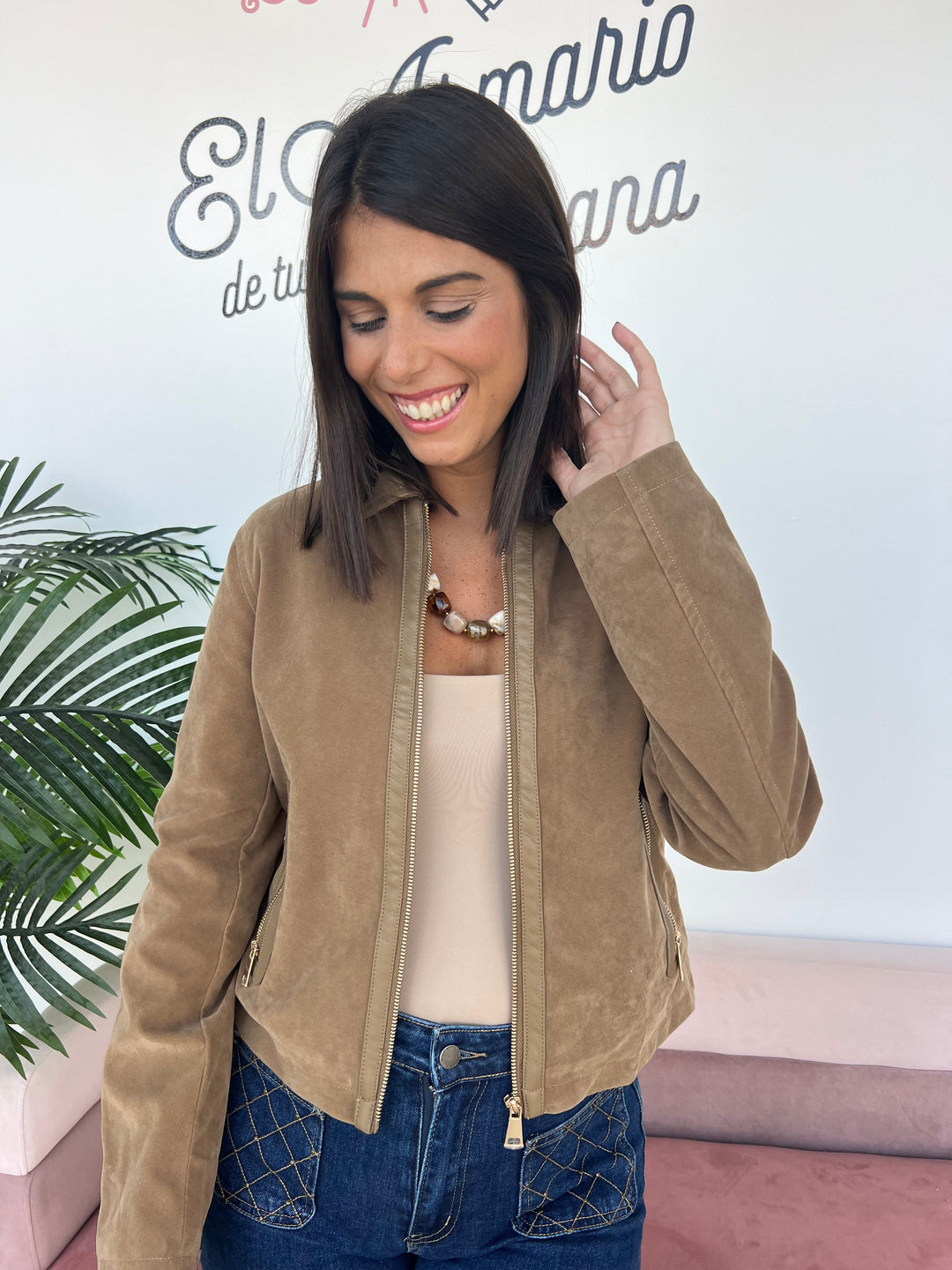 Chaqueta Sonia caqui