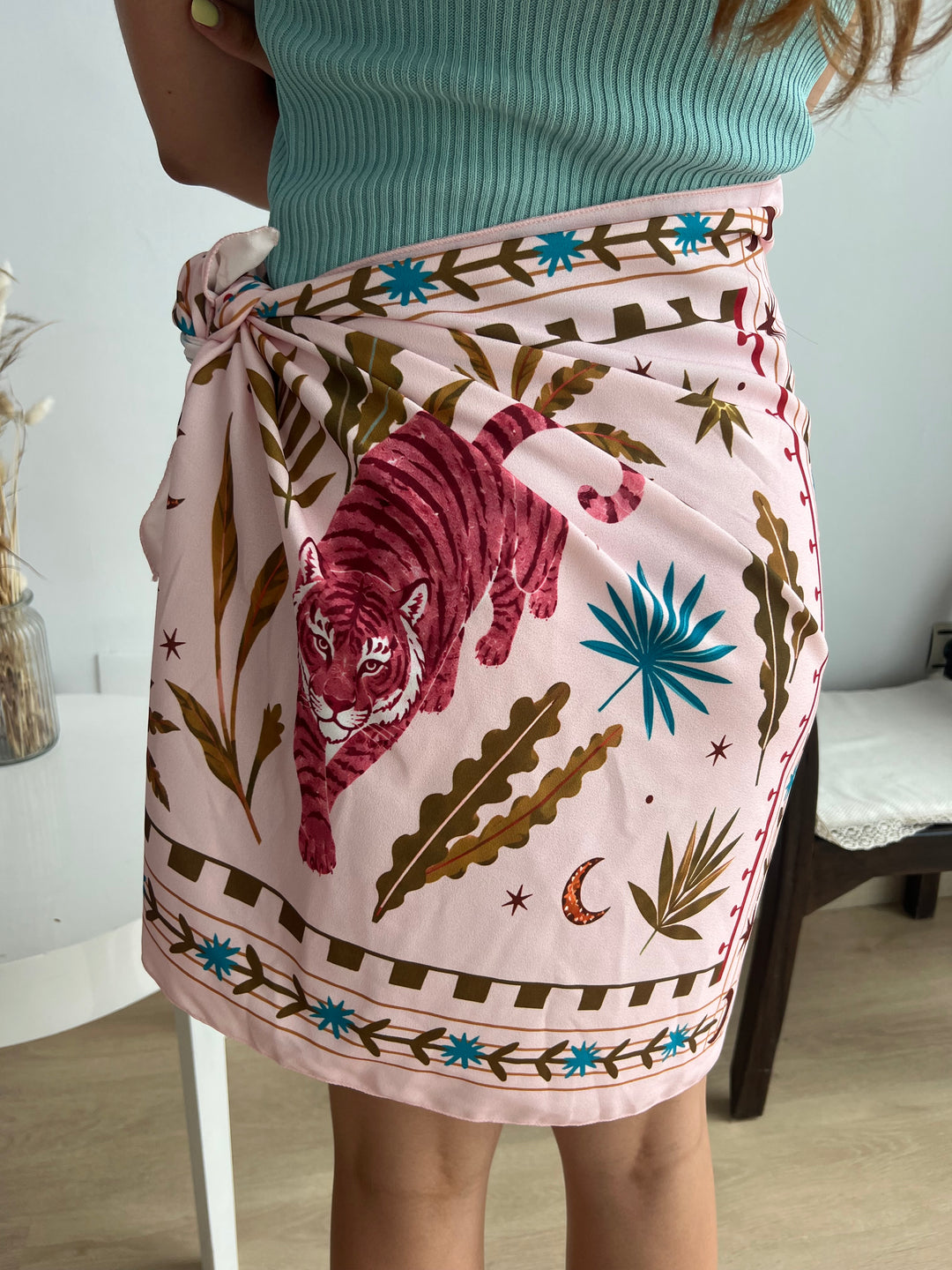 Falda Tigre rosa