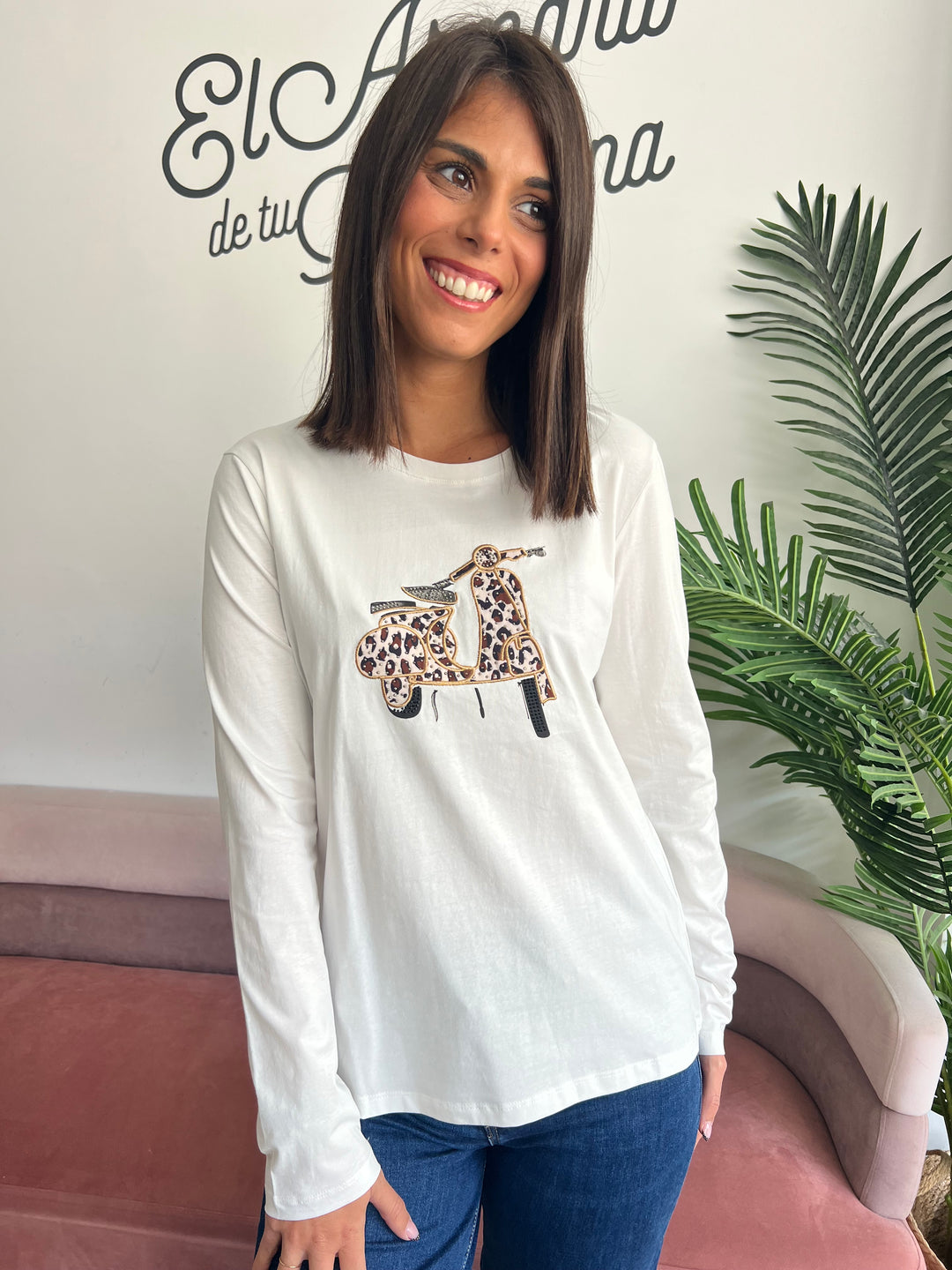 Camiseta Vespa blanco