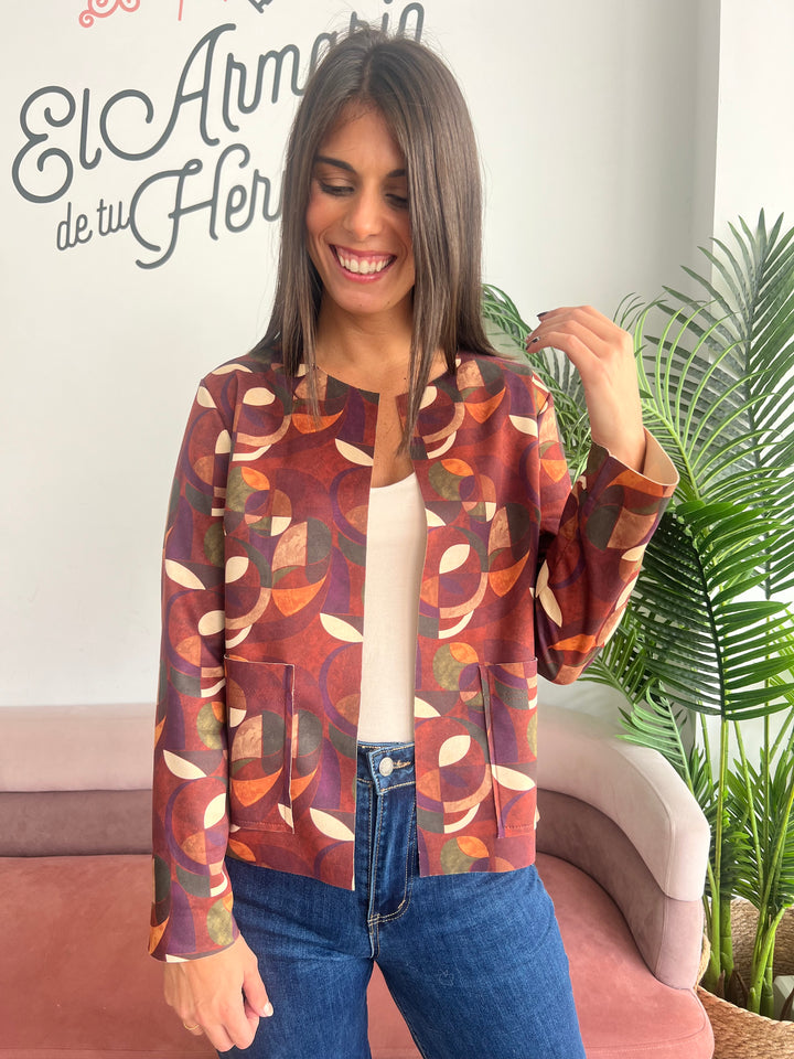 Chaqueta Alicia teja