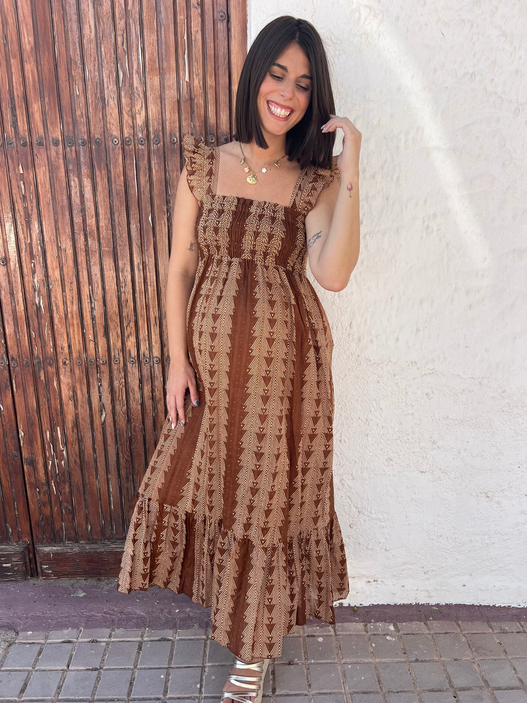 Vestido México marrón