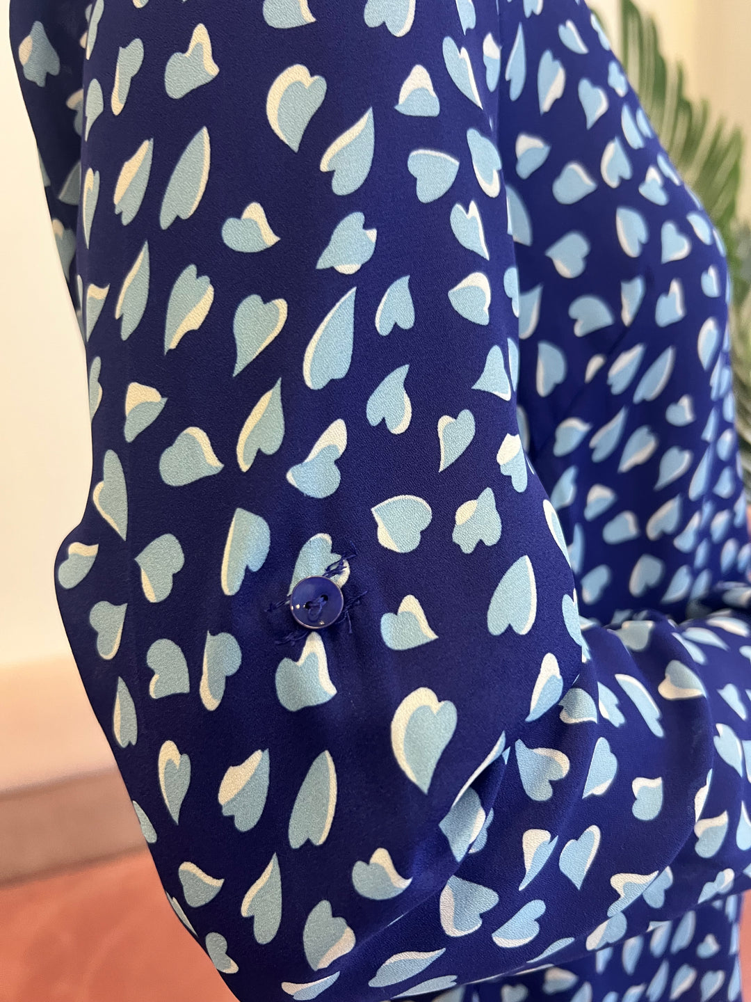 Camisa Corazones azul