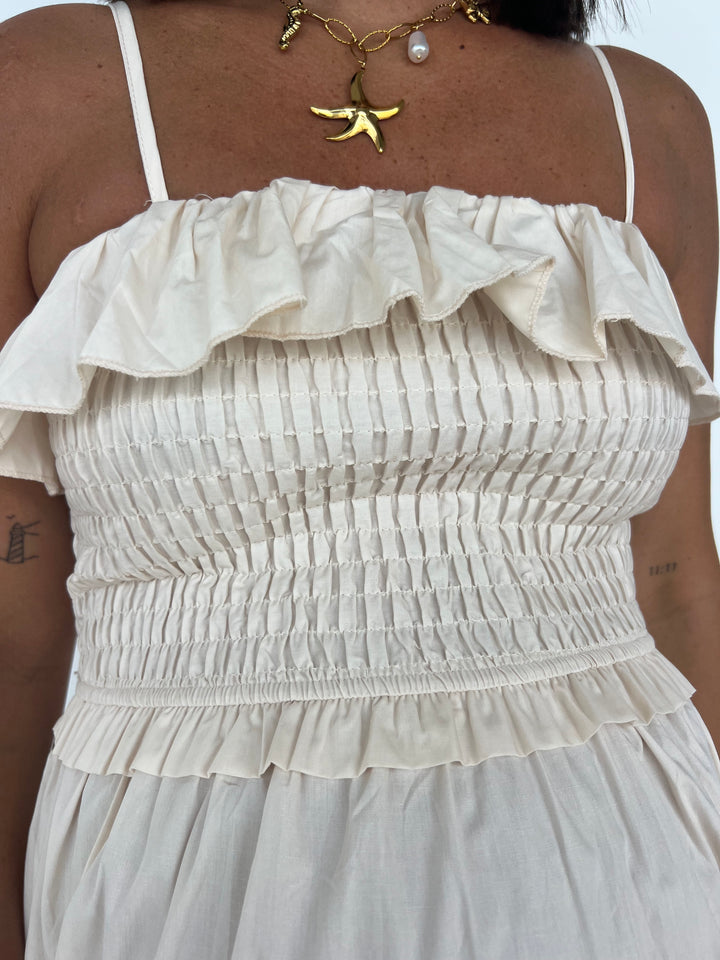 Vestido Lorena beige