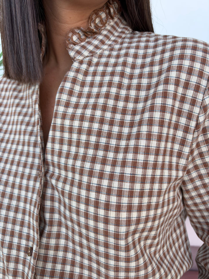 Camisa Melina caqui
