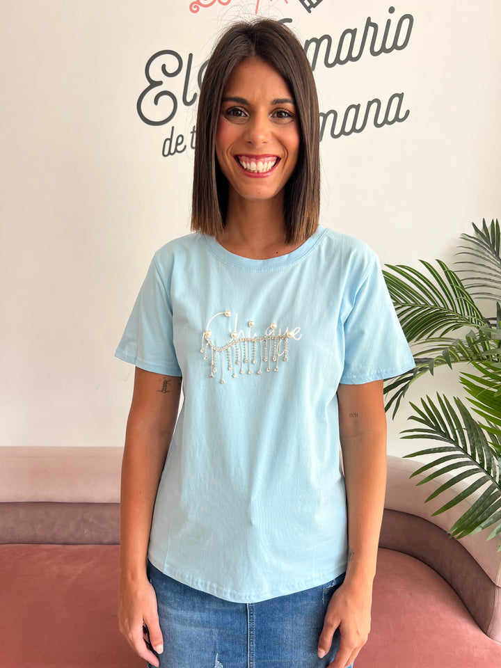 Camiseta Chaye celeste