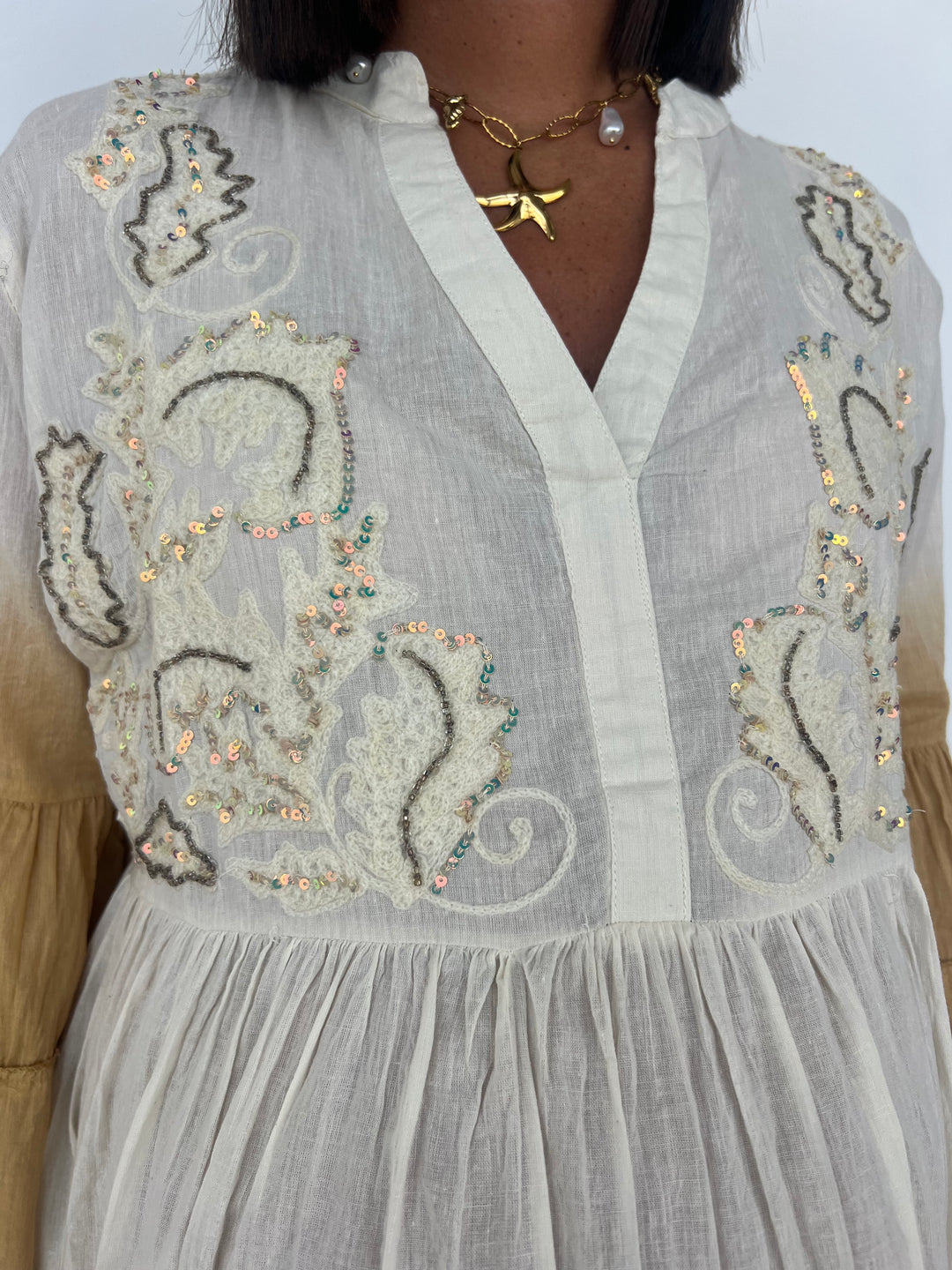 Vestido Miriam beige