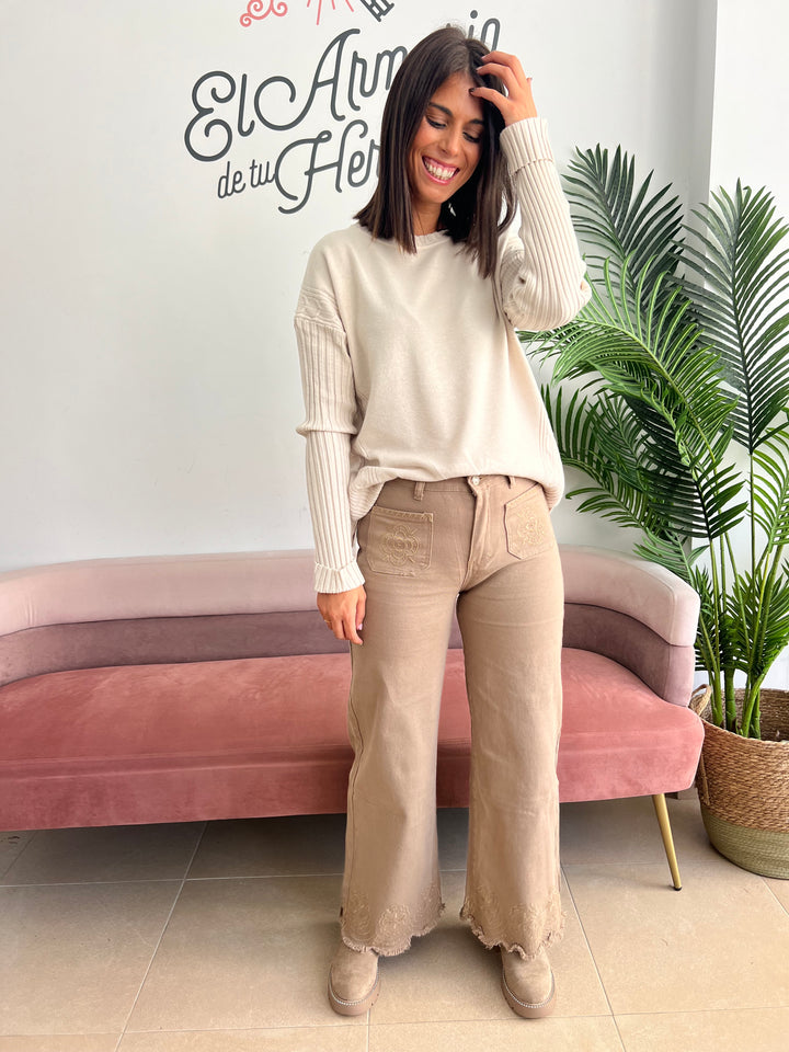 Pantalón Yurena camel