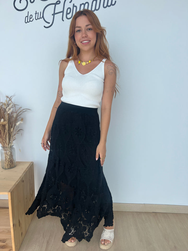 Falda Nuria negro