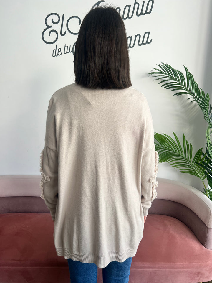 Chaqueta Estrellas beige