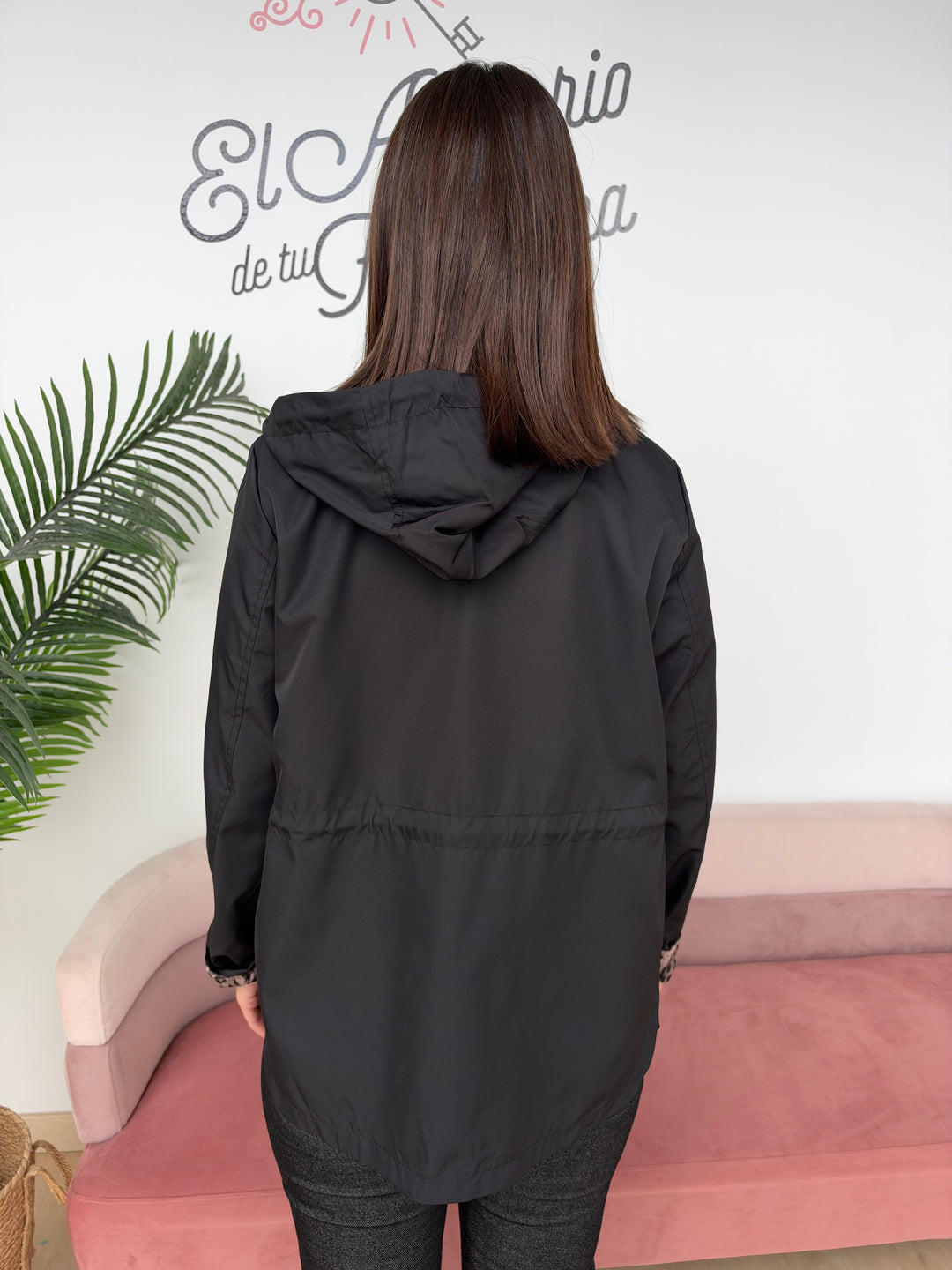 Chaqueta Reversible Rita negro