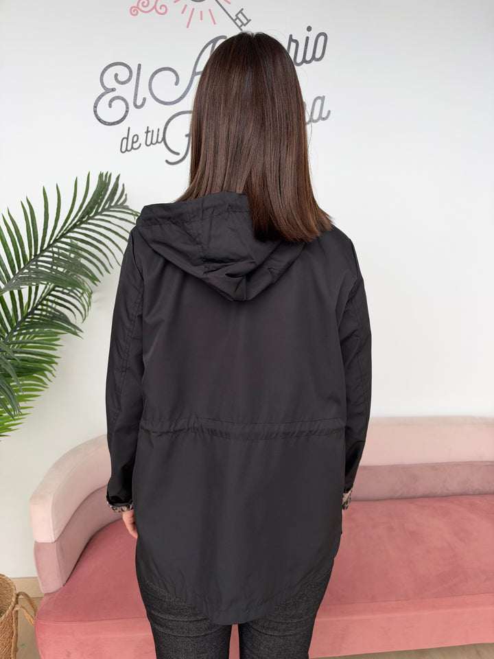 Chaqueta Reversible Rita negro