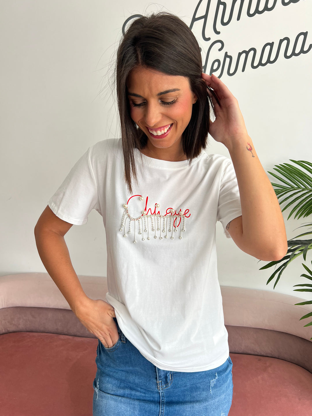 Camiseta Chaye blanco
